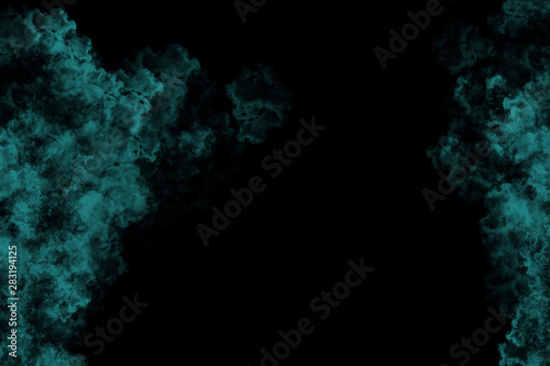 abstract colored dust explosion on a black background.abstract powder splatted background.