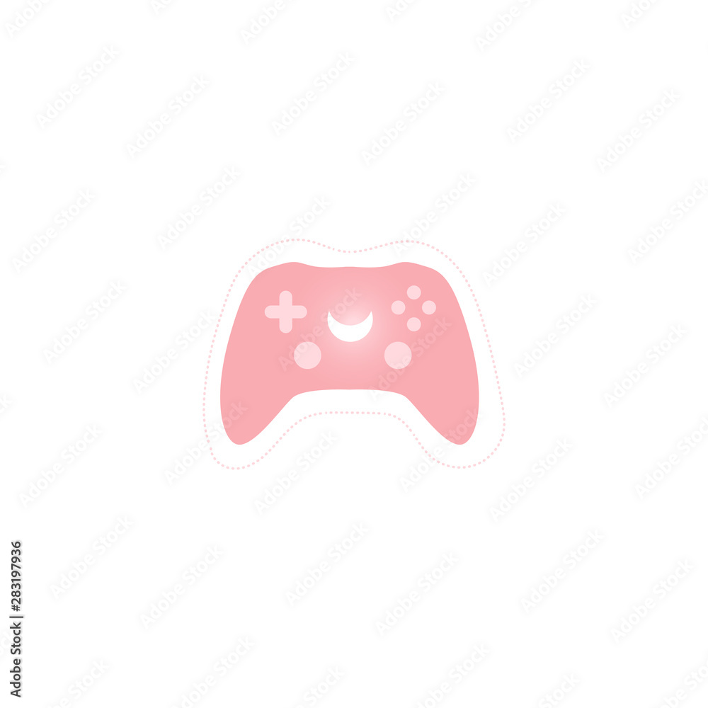 Modern wireless controller for play stations flat vector illustration isolated. Modern wireless controller for play stations flat vector illustration isolated.