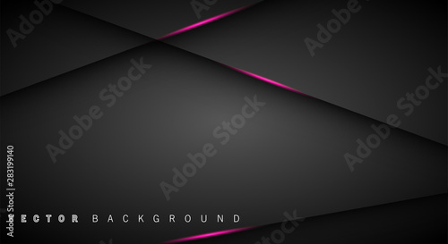 Pink light line shadow dark grey luxury background