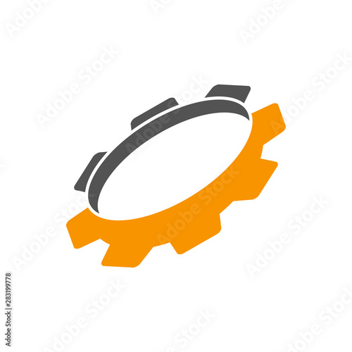 Gear Business logo design template vector Icon photo