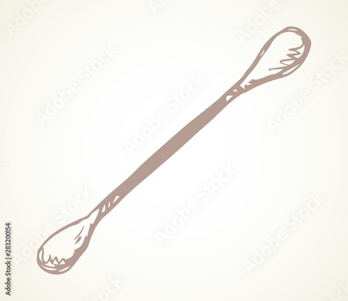 Ear sticks. Vector drawing icon