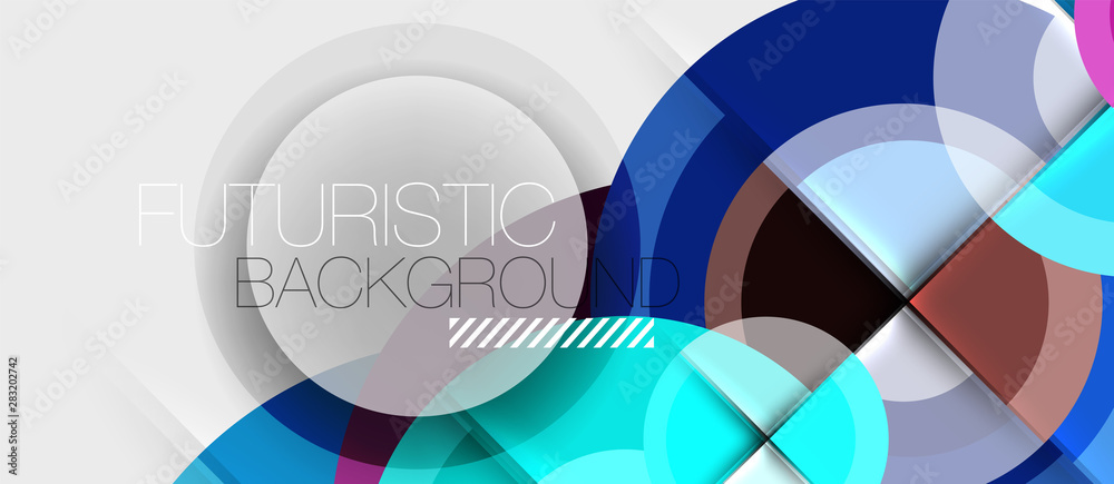 Geometric design abstract background - circles Geometric design abstract background - circles