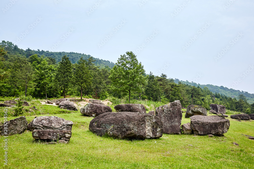 Hwasun dolmen site in Korea.