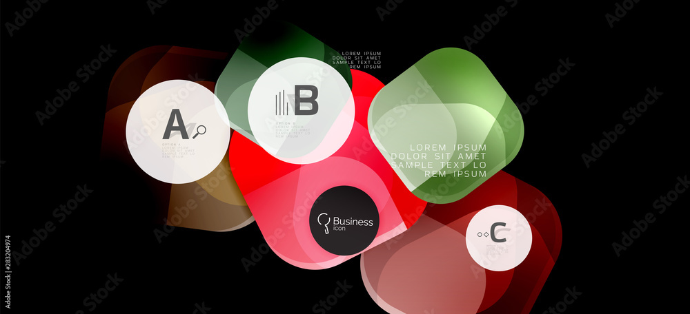Retro colorful geometric background - circles on black, great design for any purposes. Creative minimal concept Retro colorful geometric background - circles on black, great design for any purposes. Creative minimal concept