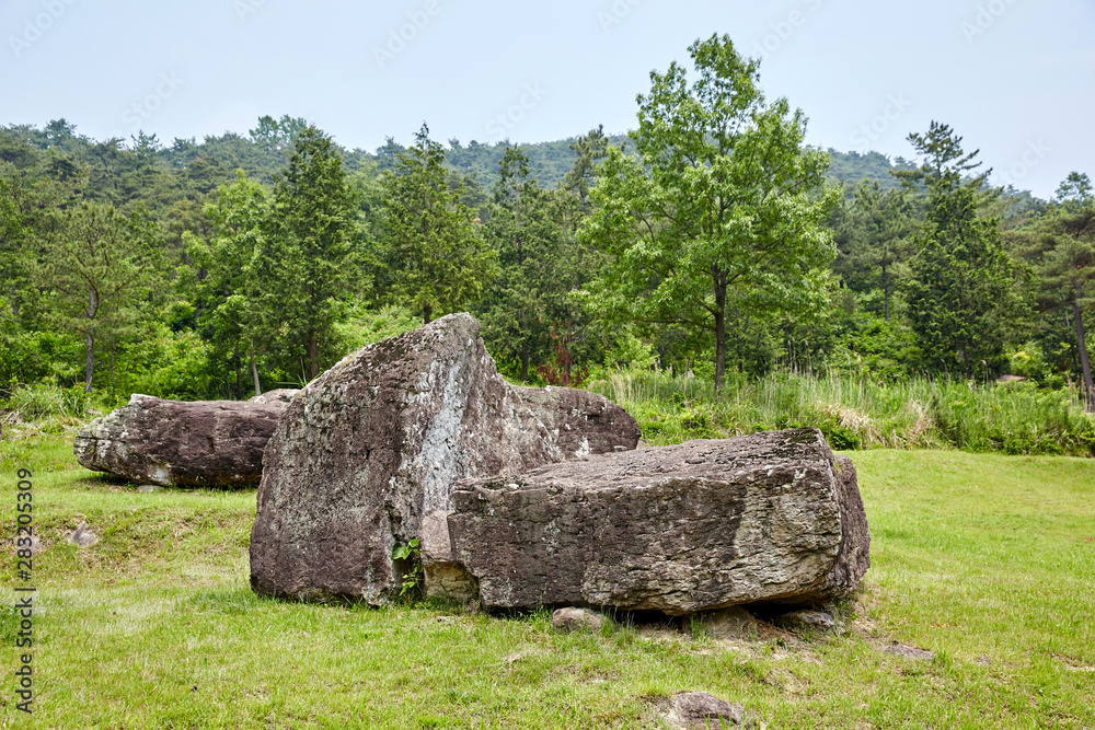 Hwasun dolmen site in Korea.