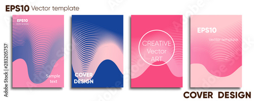 Creative colored cover. Cover design. Cool background.