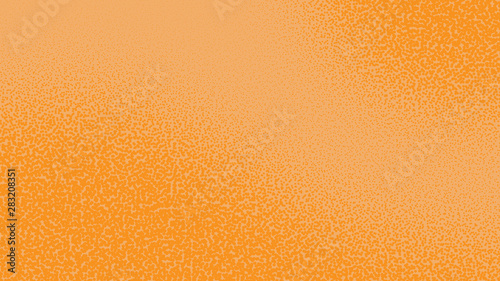 Pale orange and yellow  pop art background with dots design, abstract vector illustration in retro comics style