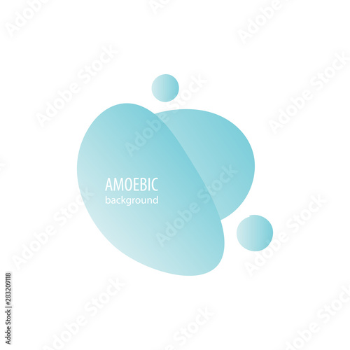Motion amoeba fluid abstract background paper cut