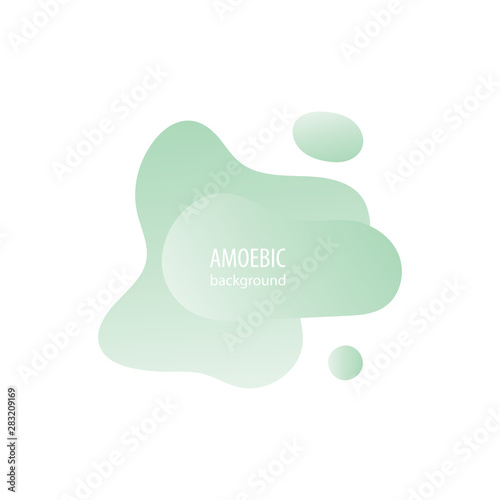 Motion amoeba fluid abstract background paper cut