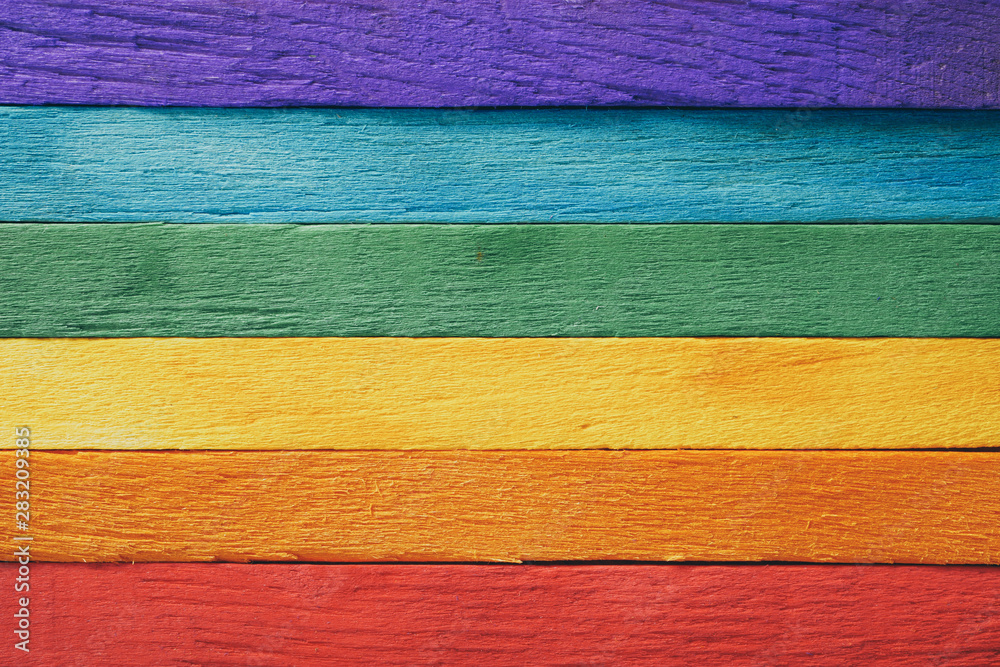 rainbow flag wood plank Texture background for design rainbow flag wood plank Texture background for design