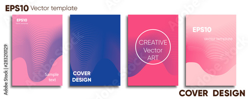 Creative colored cover. Cover design. Cool background.