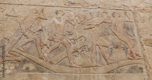 Scenes in Saqqara Necropolis, Cairo, Egypt