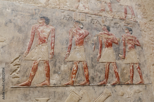 Scenes in Saqqara Necropolis, Cairo, Egypt photo