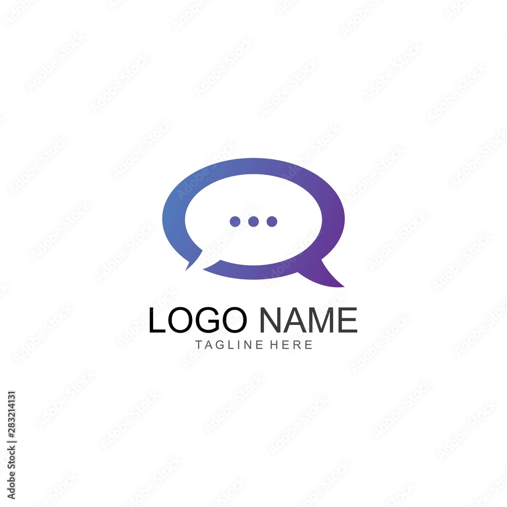 Speech bubble icon Logo template vector illustration Speech bubble icon Logo template vector illustration