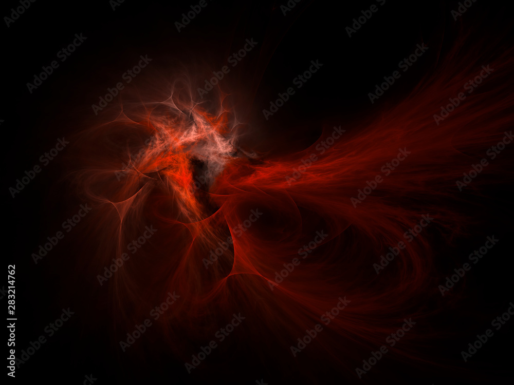 Fototapeta premium surreal futuristic digital 3d design art abstract background fractal illustration for meditation and decoration wallpaper