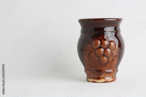earthenware glass for old wine