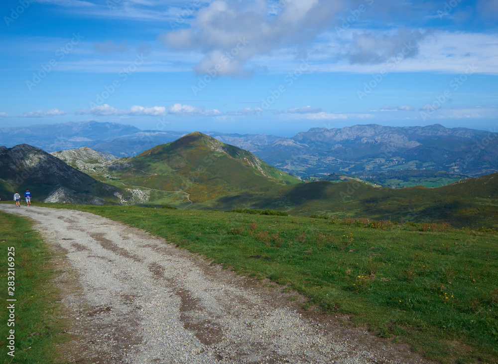 Dirt path in Picos de Europa in Asturias, Spain Dirt path in Picos de Europa in Asturias, Spain