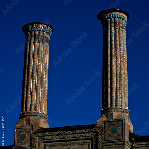 Erzurum Double Minamerli Madrasah and historical monuments and 3 vaults photo