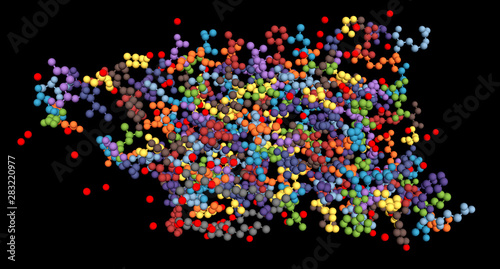 Obraz na plátně Aquaporin, integral membrane protein molecule