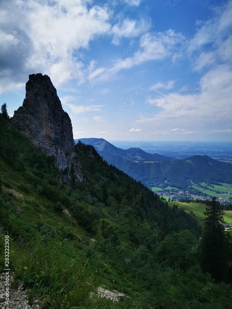 panoramic  view in the alpen