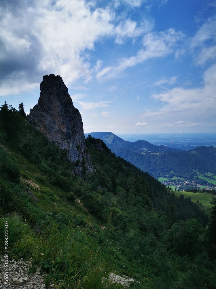 panoramic  view in the alpen