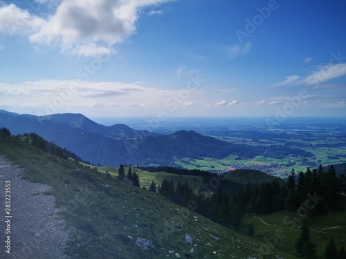panorama view in the vally from the chiemgau