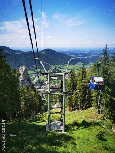 cableway in the alps