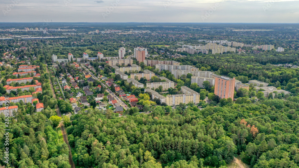 Blick Richtung Falkenhagener Feld, Spandau, Berlin Blick Richtung Falkenhagener Feld, Spandau, Berlin