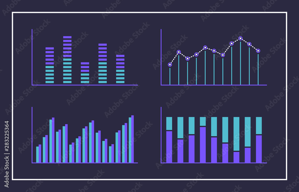 modern infographic design chart set modern infographic design chart set