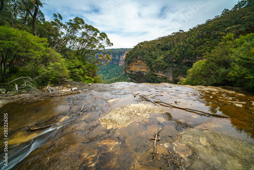 waterfall on undercliff walk, blue mountains national park, australia 18 photo