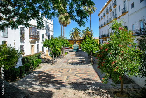 Andalusia street view of Puerto de Santa Maria in Spain in summer © raffaellaweb