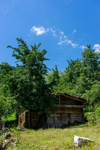 Old Wood Hayloft in Savsat, Artvin, Blacksea - Turkey