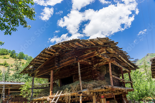 Old Wood Hayloft in Savsat, Artvin, Blacksea - Turkey