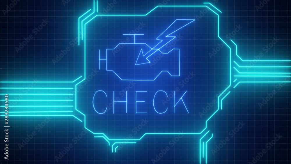 Check engine light symbol that pops up on dashboard when something goes wrong with the engine Check engine light symbol that pops up on dashboard when something goes wrong with the engine