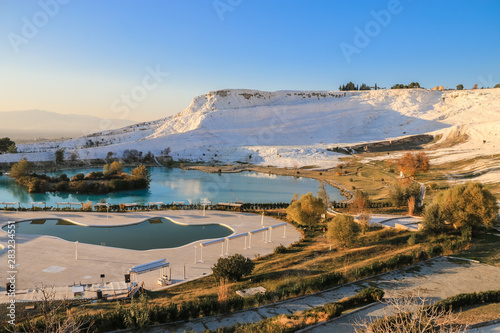 pamukkale glacier in denizli turkey