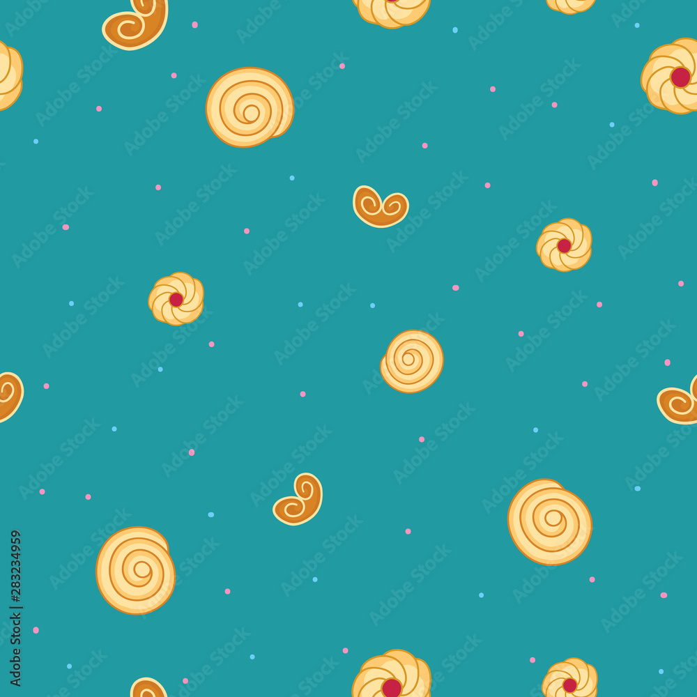 cookies seamless pattern