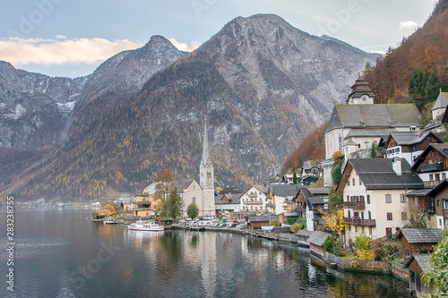 View of the City of Hallstatt Austria