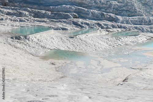 pamukkale glacier in denizli turkey
