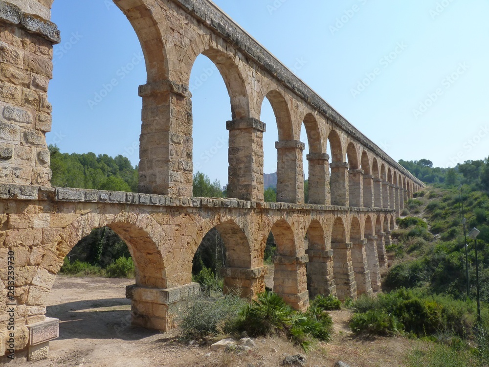 Roman aqueduct, Tarragona, Catalonia, Spain