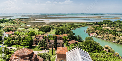 Canals and settlements of Torcello island