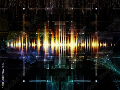 Abstract Digital Network Background