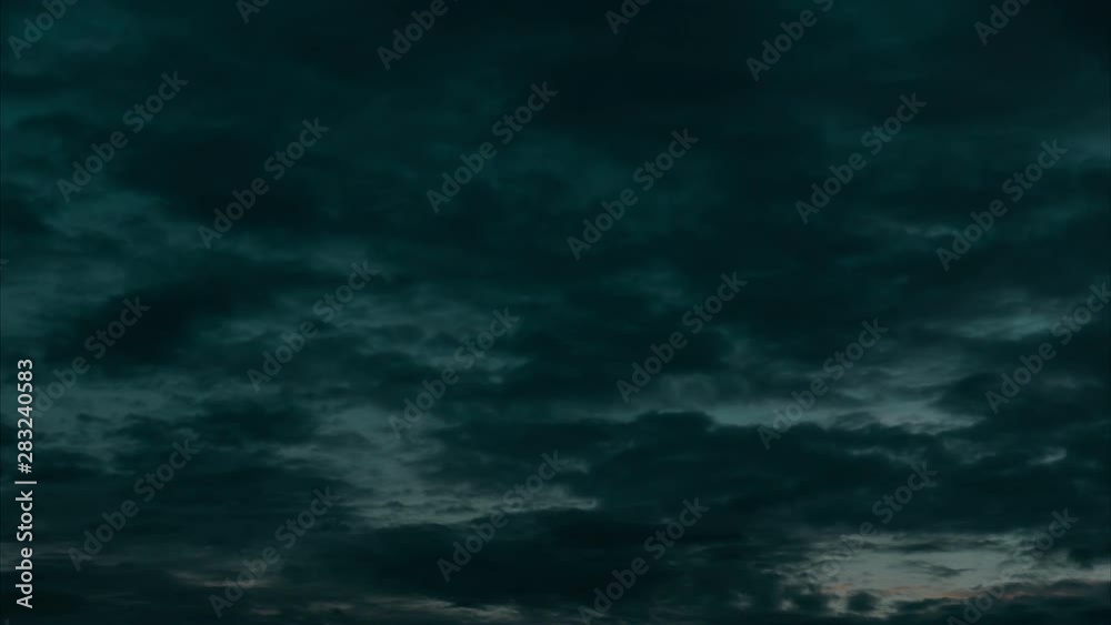Time lapse of sunset sky