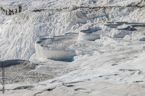 pamukkale glacier in denizli turkey