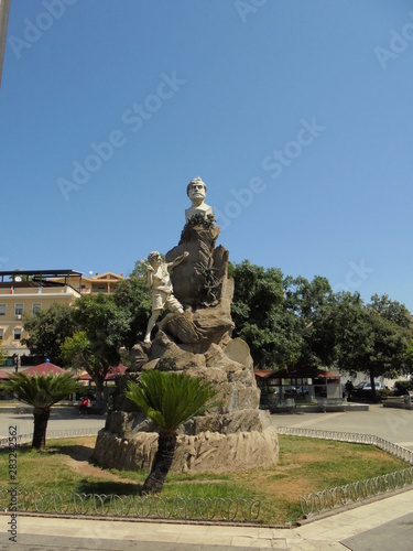 Iglesias (Sardinia) Piazza Quintino Sella - Monumento. photo