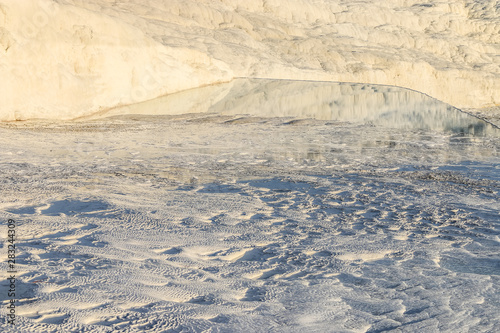 pamukkale glacier in denizli turkey