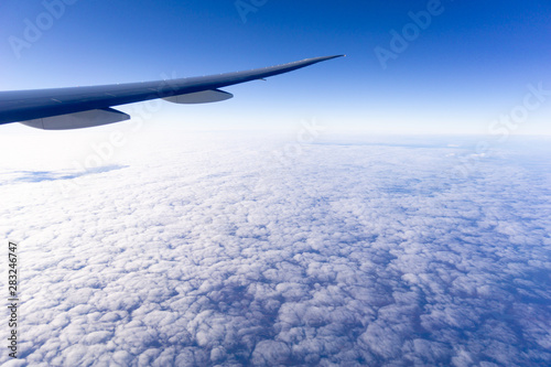 In flight above cloud