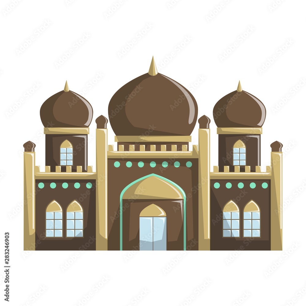 Beautiful Mosque building vector illustration, Islamic religion beautiful Mosque building, 