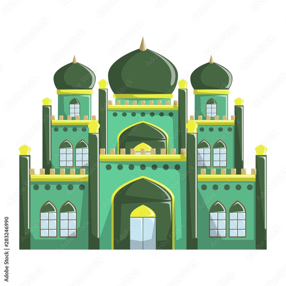 Beautiful Mosque building vector illustration, Islamic religion beautiful Mosque building, 