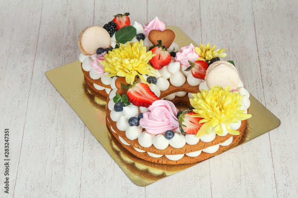 Cake with flower Cake with flower