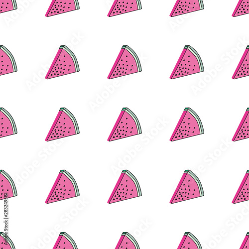 Background with juicy fruits. Fruit seamless pattern. Vector illustration © ivaletta